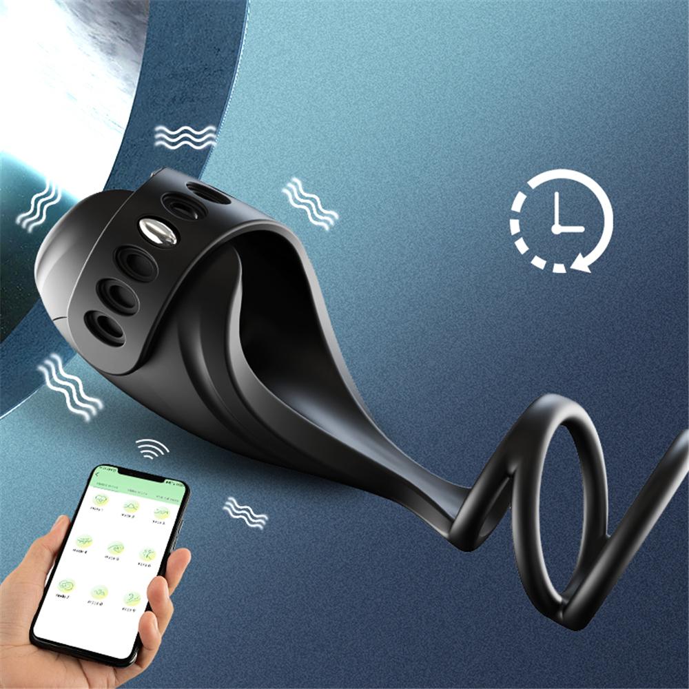 APP Remote Control Penis Trainer Vibrators Cock Ring Male Masturbator Glans Climax Stimulate Penis Massage Sex Toys for Men 18+