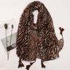 2024New Ethnic Print Beach Travel Scarf Women Tassel Fringed Shawl Seaside Holiday Sunscreen Beach Scarves 180*90cm