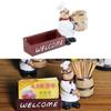 Chef Statue Toothpick Ornaments Collectible for Food Tabletop Decoration Counter Top