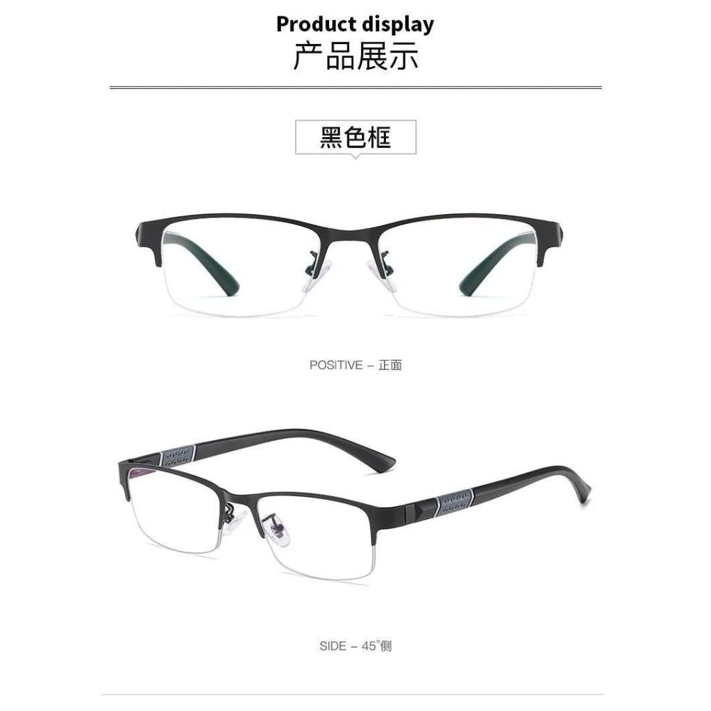 

Новые трендовые очки для чтения, очки для чтения для мужчин и женщин, высокое качество, полурамка с диоптриями, деловые офисные мужские очки для чтения +150 чёрный