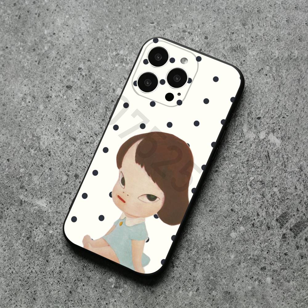 Yoshitomo Nara Art Phone Case for iPhone 17 Air 16 14 15 11 12 13 Pro Max 7 6 15 16 Plus 16E Shockproof Cover