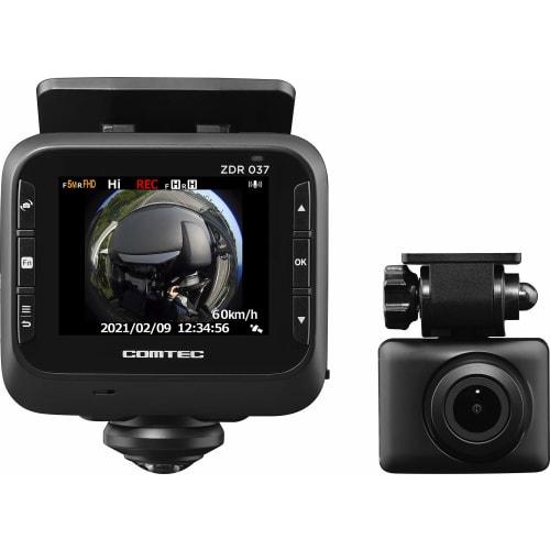 COMTEC car drive recorder with 360 degree omnidirectional + rear camera ZDR037 8 million pixel 360 degree camera omnidirectional recording Rear camera