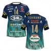 No. 14 Maglia Pallavolo Sir Safety Perugia T-shirt Abbigliamento Partita Maglietta da Spiaggia Uomo Ishikawa Casa Campioni Uomo Abbigliamento Sportivo Ciclismo
