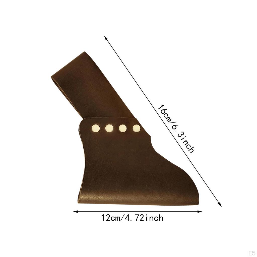 Medieval Frog Axe Head Accessory Cosplay Fixing Tool Sheath PU Leather for Adults Men Halloween