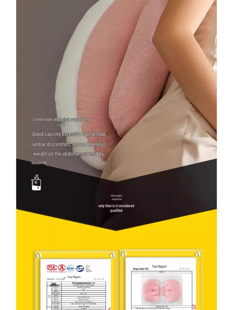 Maternity Support Pillow: Back, Belly, and Side Sleeper Comfort