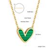 Dainty Shell Jewelry Gold Plated Necklace Women Custom Engraving Pendant Necklace Fashion 316L Stainless Steel Heart Necklaces