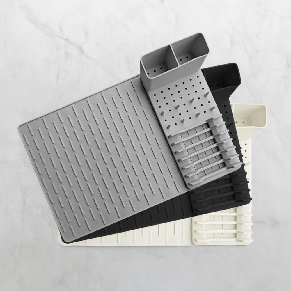 Silicone Dish Drying Mat Heat-resistant Sink Dish Organizer Dish Drying Rack  Kitchen