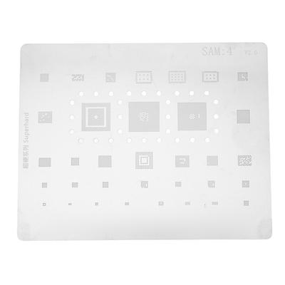 Telefon CPU BGA Reballing Şablonu Reball Yeniden İşleme Şablonu Ekranı Samsung A520 A310 S5mini için