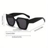 Non-polarized Men Oversized Vintage Cat Eye Sunglasses Women Fashion Irregular Retro Style Ins Eyewear Trendy Daily Decorative Glasses