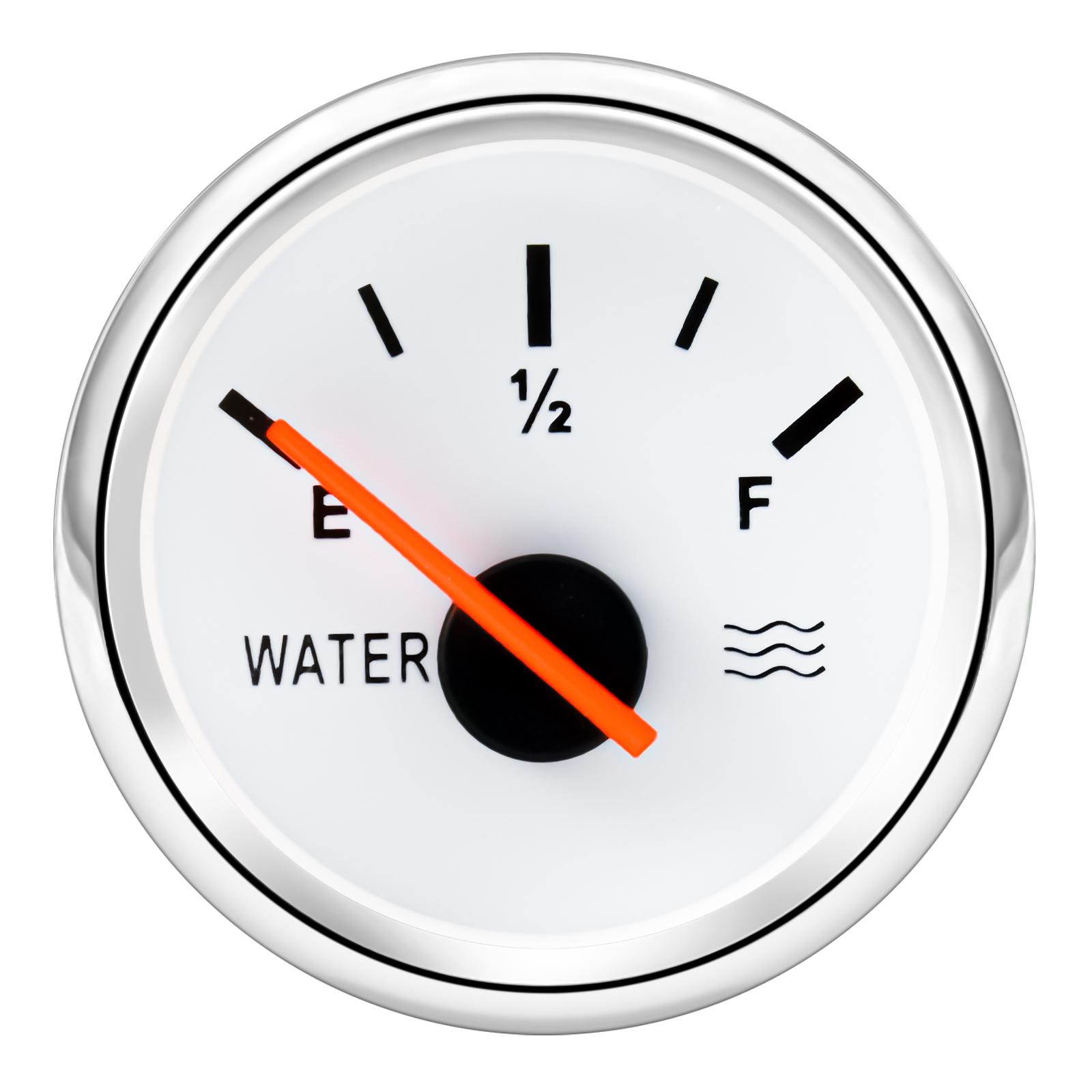 

0~190 Ом Датчик рівня води + 2 52 мм покажчик рівня води з червоним підсвічуванням 100-500 мм ДАТЧИК рівня води для автомобільного човна RV 9-32V