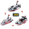 1000+Pcs Navy War Chariot Ship Army Boat Plane Model Warships Building Blocks City Children Toys for Boy