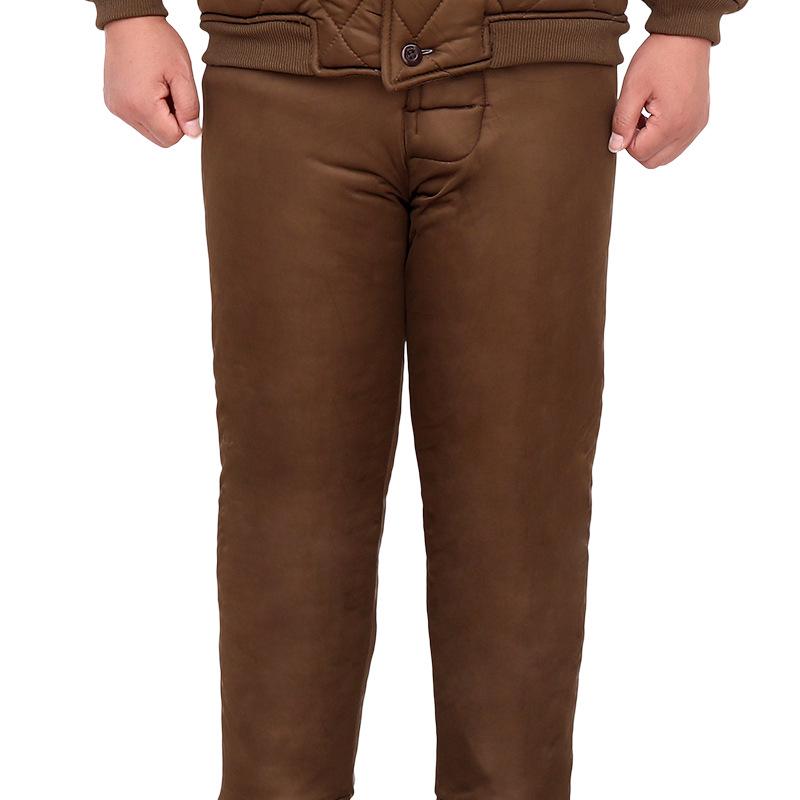 Men's Winter Workwear: Insulated Cotton Jacket & Pants for Cold Protection