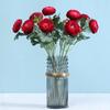 Use Artificial Flowers Artificial Ranunculus Asiaticus 2 Head Silk Flower Stem Realistic Peony Faux Bloom Arrangement Wedding