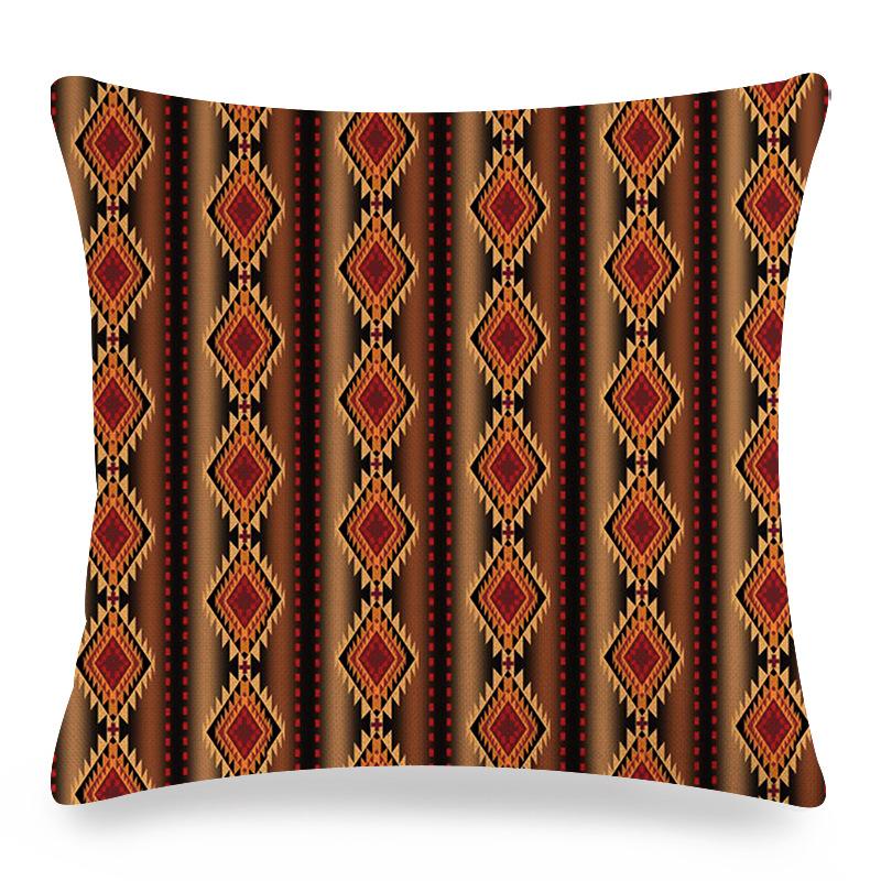 Smooth Geometric Abstraction Digital Printing Short Plush Pillow Covers For Car Sofa Office Cushion Cover Home Goods 60X60Cm