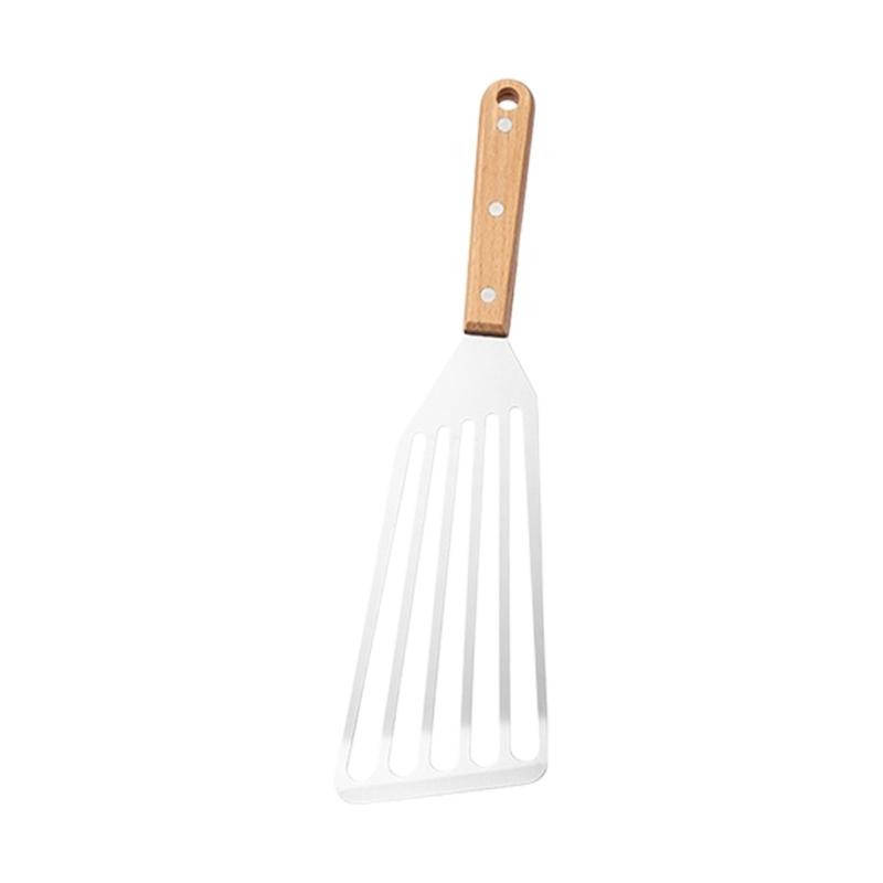 Stainless Steel Fish Spatula With Handle For Grilling Flipping Steak And Fish Perfect For Kitchen And Outdoor Cooking
