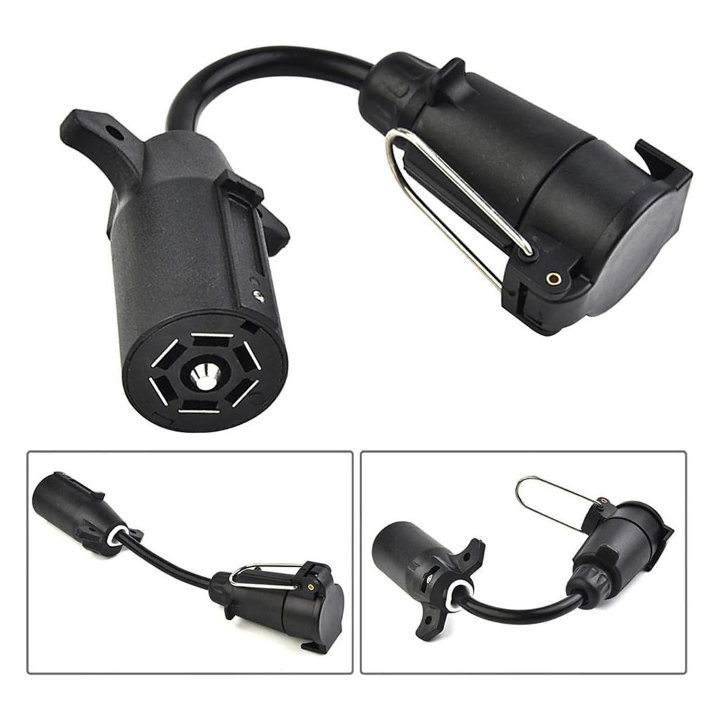 7-Pin American To European Trailer Adapter: Wiring Harness for Brake, Turn Signal & Tail Light Connector