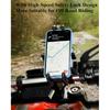 BRCOVAN Anti-Theft Motorcycle Phone Mount Holder With Vibration Dampener & High-Speed Secure Lock, Adjustable Size Handlebar Cellphone Cradle For