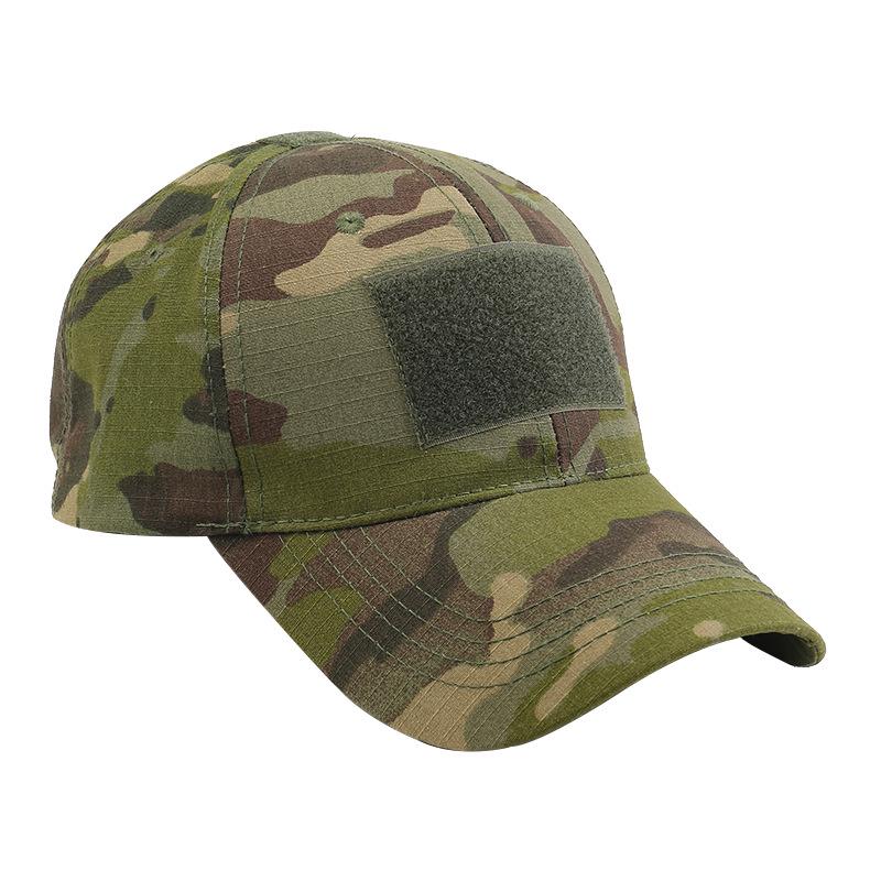 Camouflage Tactical Sunshade Hat: Python Pattern, All-Season Climbing & Training Cap with Velcro.