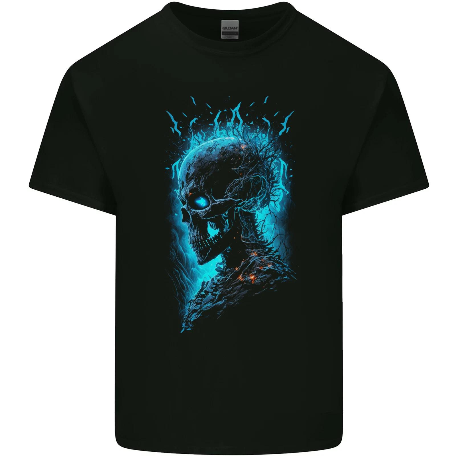 Energy Skull Heavy Metal Rock Music Biker Kids T-Shirt Childrens 3XL
