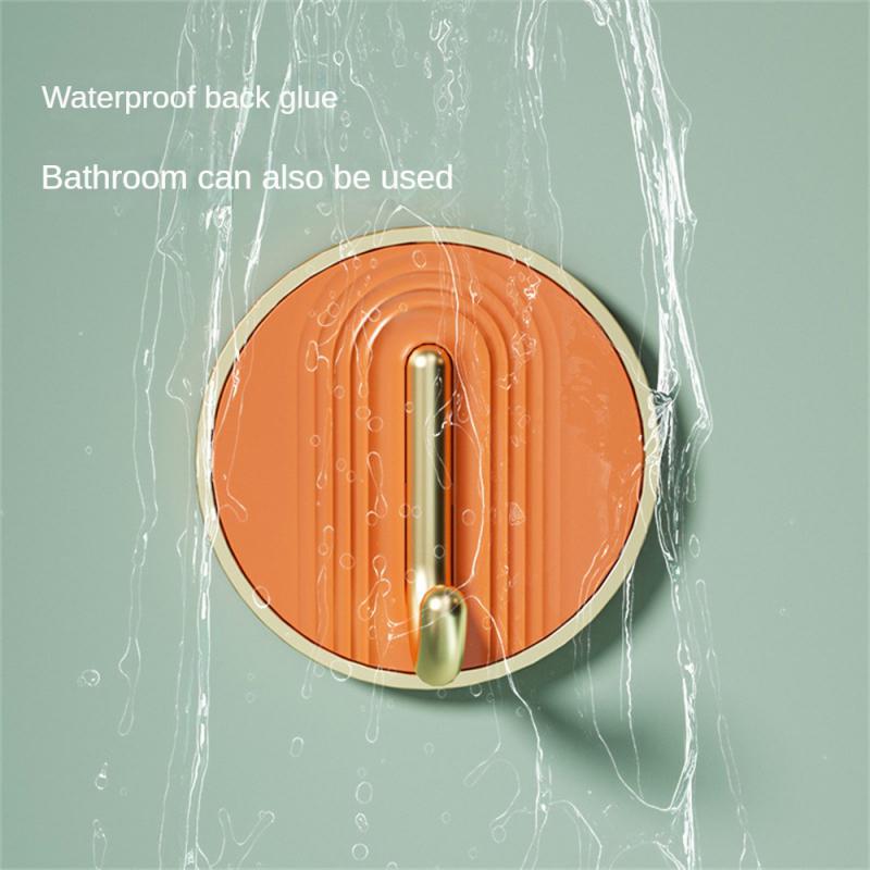 1/2/3PCS Punch-free Sticky Hook Strong Load-bearing Small Size Stable Convenient Access Non-perforated Sticky Hook Toilet Hook