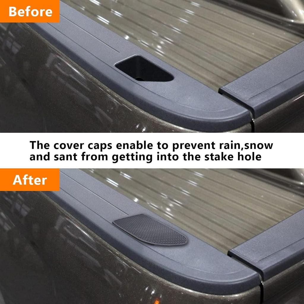 for Bed Rail Stake Hole Covers New Style For -2025 Sierra/Silverado
