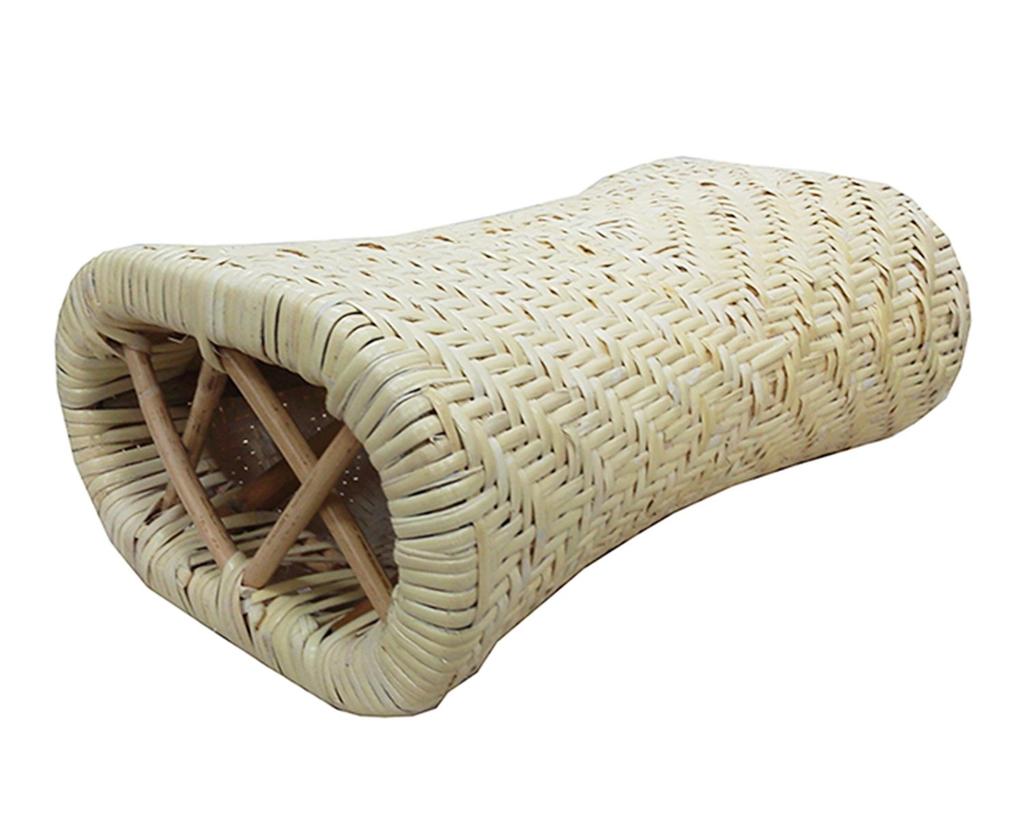 Oshimaya Rattan Neck Pillow, Natural Rattan Ajiro, Approx. 30 X 20 X 21 Cm, Deodorizing, Made In Japan