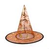 5Pcs Witch Hat 33cm High Pointed Wizard Hat for Women Men Kid Halloween Cosplay