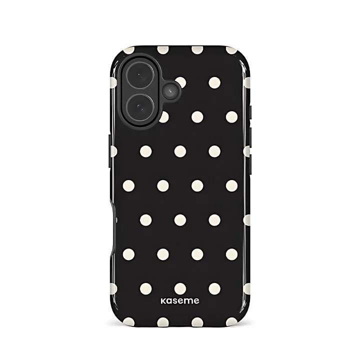

Clmj Korean Polka Dots Phone Case for iPhone 17 16 15 14 13 12 11 Air Pro Max Plus Luxury Magnetic Double-layer Back Cover iPhone 14 ProMax