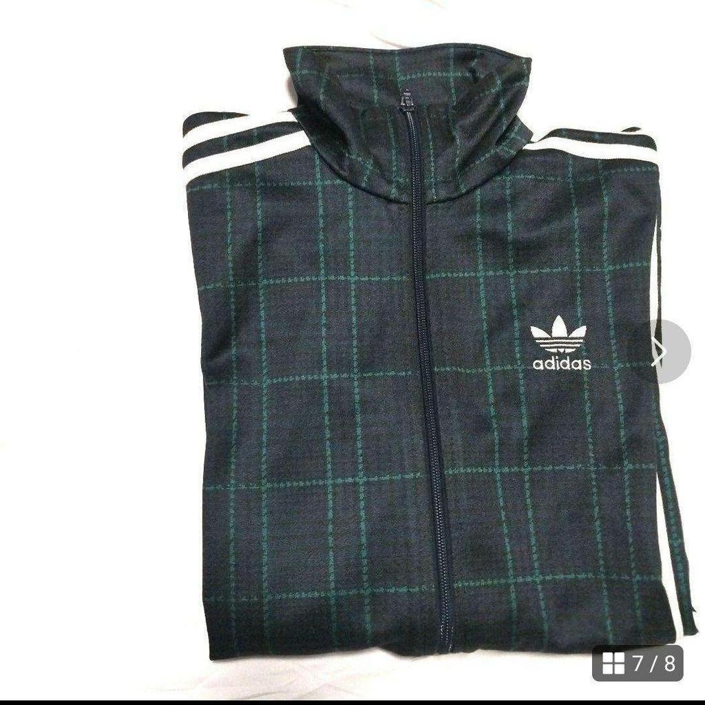 [USED] Adidas Originals Tartan Check Track Jacket In Houndstooth