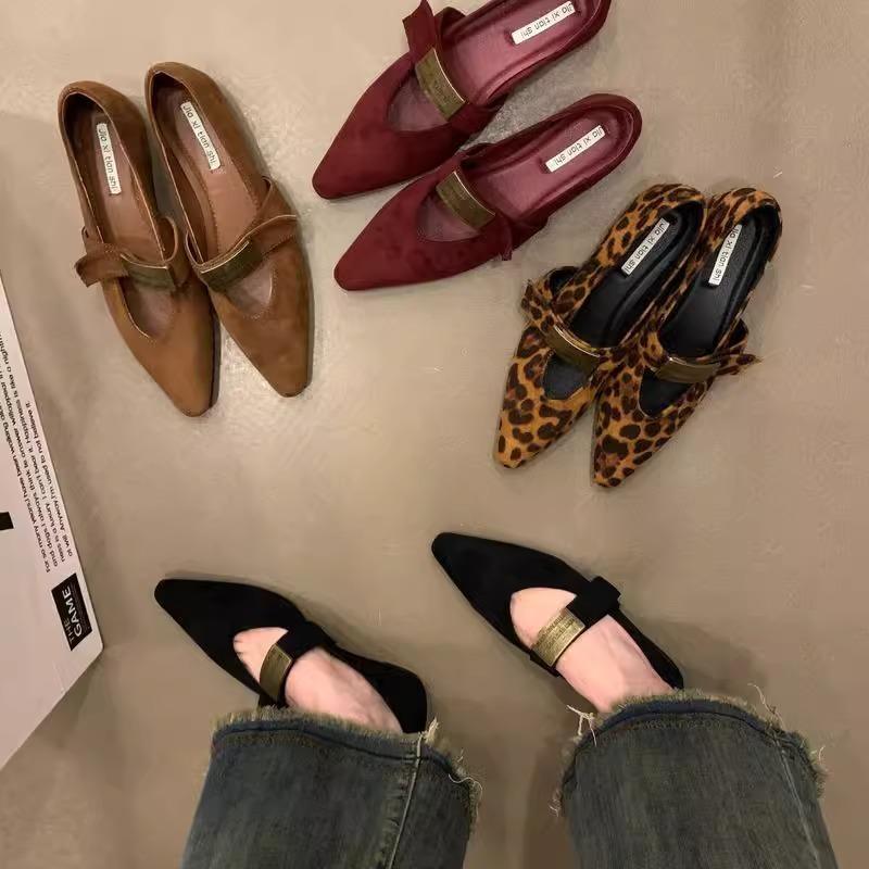 French Single Shoes, Flat Shoes, Height Increase In Spring and Autumn, Small Fragrant Single Shoes, Soft-soled Shoes, Retro Mary Jane Women's Shoes