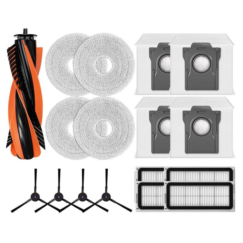 LITE-For Cecotec Conga X70 Replacement Parts Accessories Main Side Brush HEPA Filter Mop Cloth Pad Dust Bag