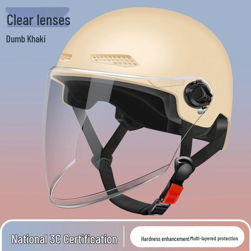 3C Certified Lightweight Electric Bike Half-Helmet with Summer Sun Protection for Men and Women