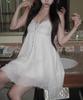 ILLIO [Bit-O X Ilio] Ivory Asymmetric Chiffon Dress