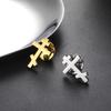 Dawapara Stainless Steel Orthodox Cross Women's Brooches Lapel Pin Religious Christian New Year Gift Minimalism Jewelry
