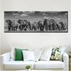 Black Africa Elephants Wild Animals Canvas Painting Scandinavia Posters and Prints Cuadros Wall Art Pictures Home Decor No Frame