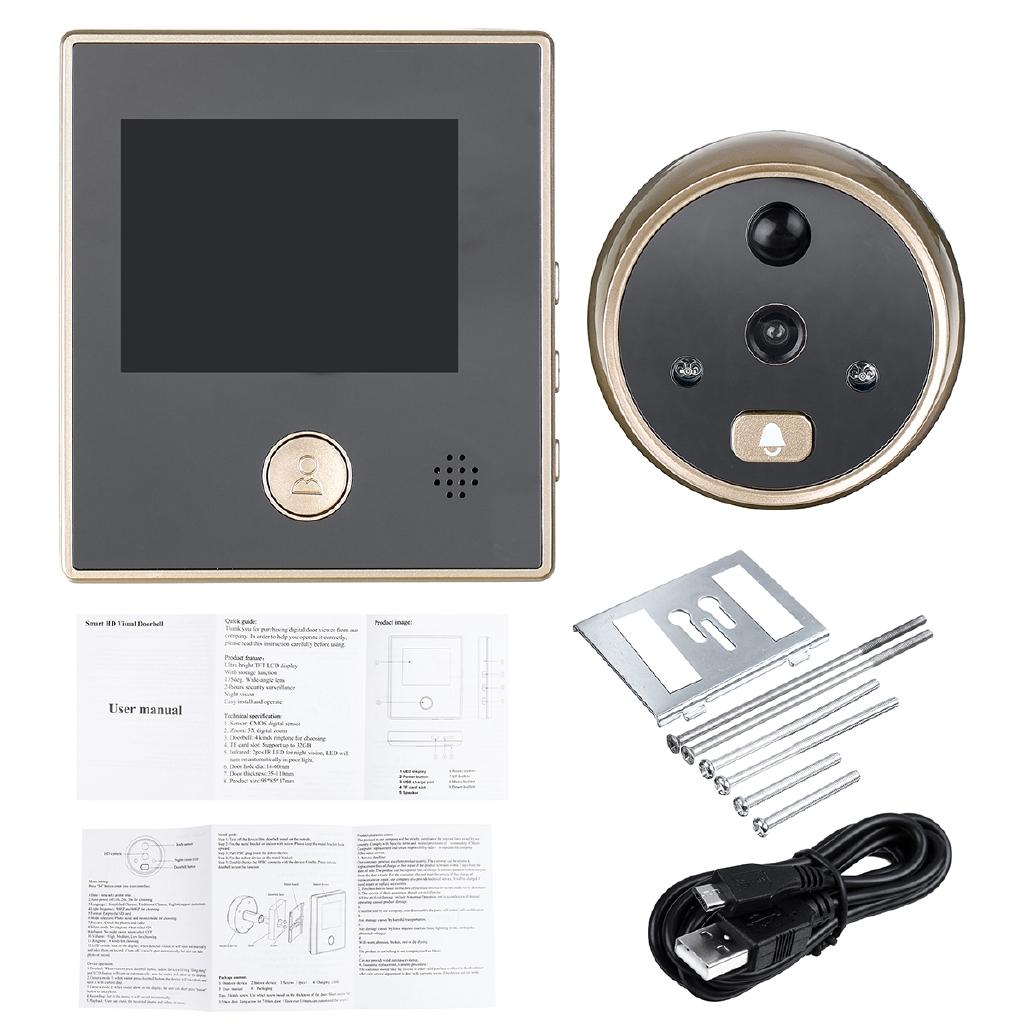 3 Inch Sy-1 TFT LCD 120 Degree Peephole Viewer Video Electric Door Eye Move Detection Digital Door Camera HD Eye Doorbell