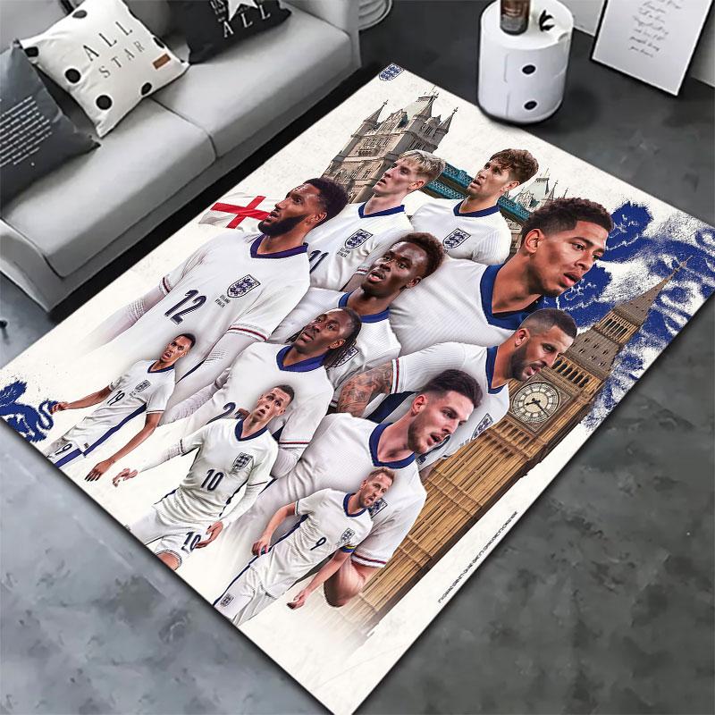 England National Football Team Carpet Rug for Living Room Bedroom Home Sofa Decoration,Kids play Non-slip Floor Mat