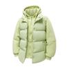 Unisex Color Block Cotton Jacket: Warm Hooded Coat for Autumn/Winter