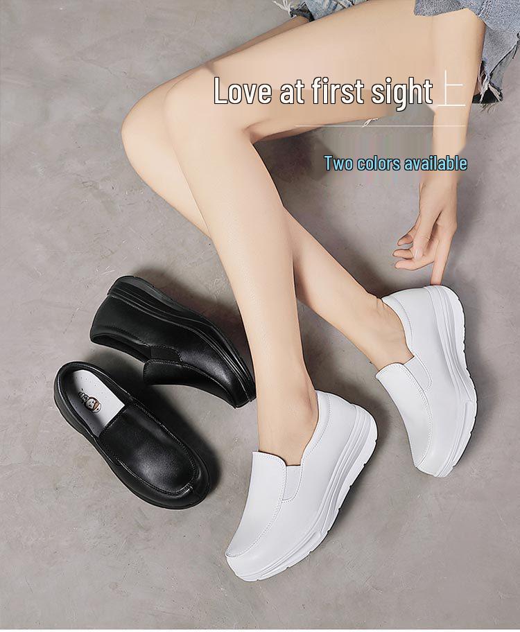 2023 Women's Plus Size Casual White Nurse Shoes for Outdoor Travel and Sports