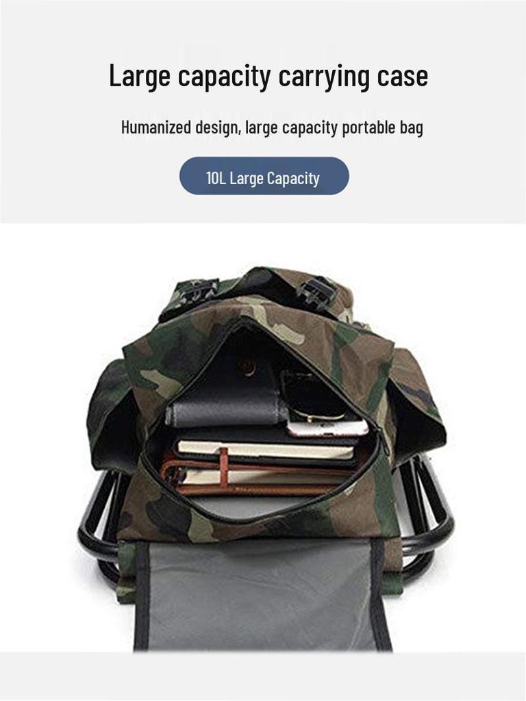 Portable Outdoor Folding Chair & Mountaineering Backpack