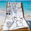 Cartoon Cute BoyKisser Towel Sports Quick Dry Travel Camping Gear Sandproof Soft Light Large Beach Towel