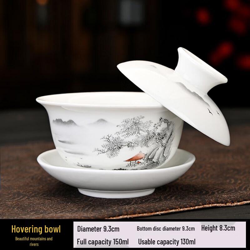 Premium Dehua Ceramic Gaiwan Teacup