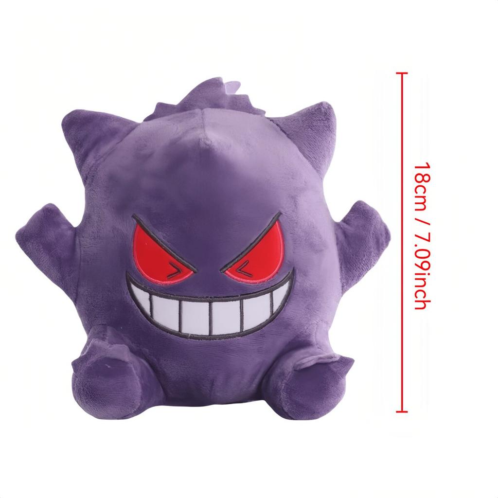 Anime Gengar Sweet Cartoon Plush Doll Haunter Gastly Ditto Lovely Anime Character Plushie Toy for Kids Celebration Gift