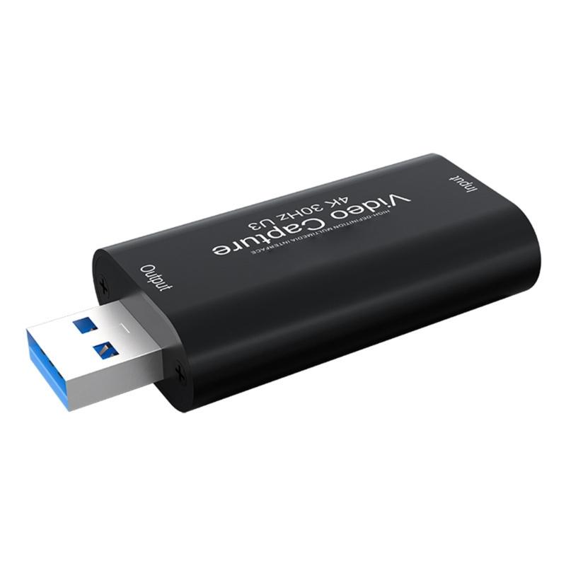 HDMIcomaptible To USB 3.0 Capture Adapter 4K Input And 1080P Output for Smooth Video and Sound Transmission