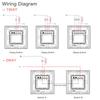 BSEED Wifi Touch Light Switches 1/2/3/4Gang Smart Wall Switch Tuya Smart Life Alexa Voice Control With Capacitor