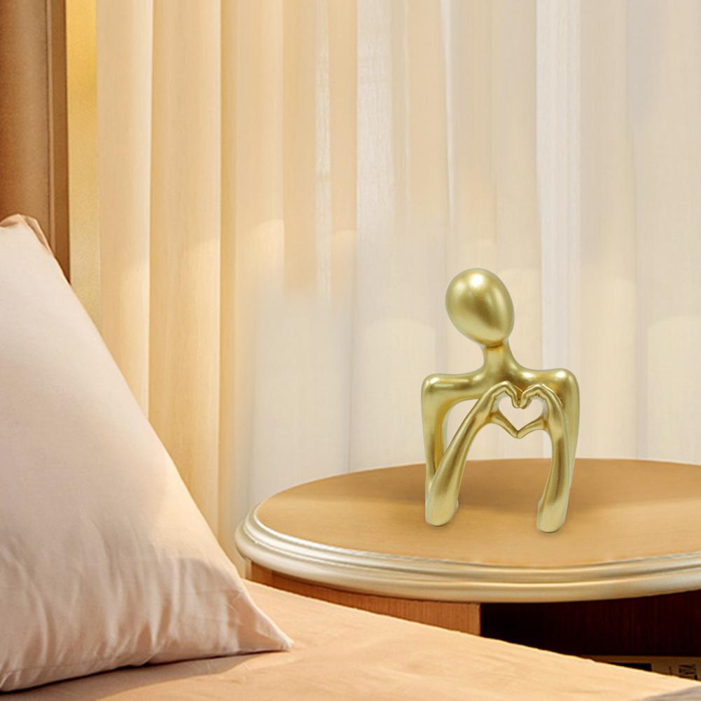 Abstract Man Ornament Love Heat Gesture Man Statue Abstract Man Statue Nordic Love Heat Gesture Figurine Sculpture