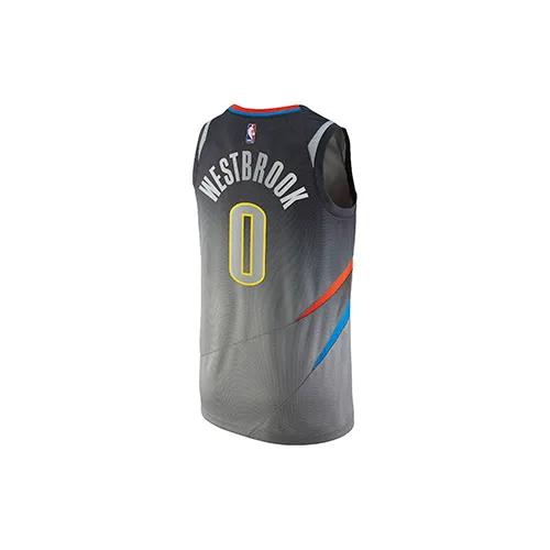 Nike Swingman Russell Westbrook City Edition Jersey Basketball Jersey Men's Dark Steel Gray (Unisex) Basketball Jerseys 912134 040