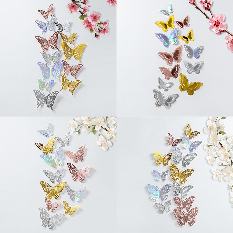 High-End 3D Butterfly Wall Stickers for Living Room & Bedroom Decor