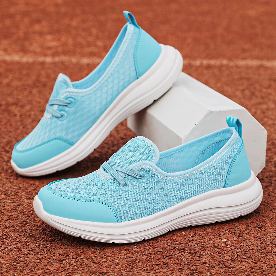 Spring Foot Lazy Shoes One-Foot Casual Women's Shoes Mother's Shoes Low-Top Flat-Sole Walking Shoes Comfortable Breathable