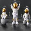 4 szt. Figurka Astronauty Statua Figurka Kosmonauta Rzeźba Zabawka Edukacyjna Dekoracja Biurka Domu Model Astronauty Dla Dzieci Prezent
